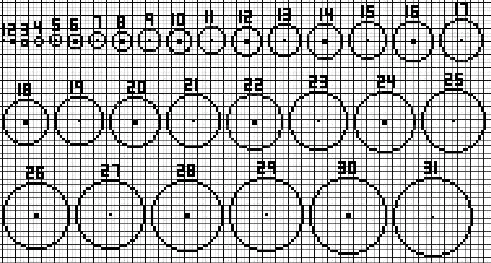 Minecraft Circle Chart - Create the Perfect Circle - SimpleGameHosting